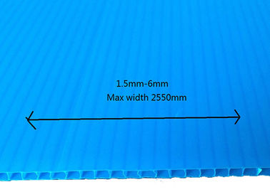 Tấm tôn sóng PP Tấm bảo vệ sàn Nhựa màu xanh lam 2mm 3mm