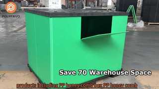 Nhà máy Bán buôn Hộp Pallet PP tổ ong có thể gập lại 1470 * 1140mm