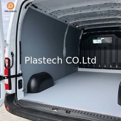 5mm Polypropylene Honeycomb Bảng nhựa đen PP Honeycomb Panel cho Van Liner