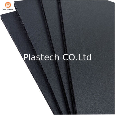 Khô kết cấu 10mm Đen PP Bảng Honeycomb cho trường hợp bay