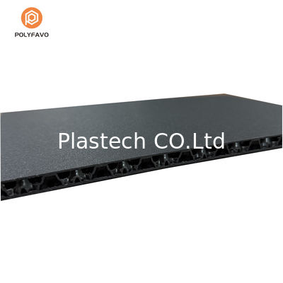 Khô kết cấu 10mm Đen PP Bảng Honeycomb cho trường hợp bay