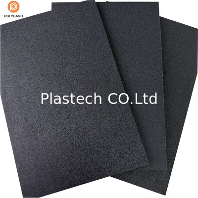 Khô kết cấu 10mm Đen PP Bảng Honeycomb cho trường hợp bay