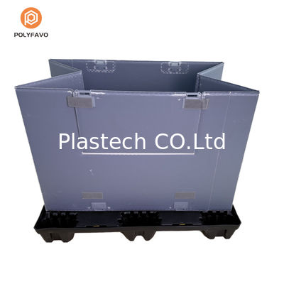 Hộp đóng gói ruồi mật ong PP HDPE hộp tay tay pallet cho chuyển giao hậu cần