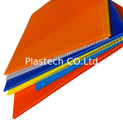 Nhiều màu sắc PP Bảng rỗng PP nhựa Lớp bảo vệ sàn nhựa