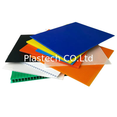 Nhiều màu sắc PP Bảng rỗng PP nhựa Lớp bảo vệ sàn nhựa