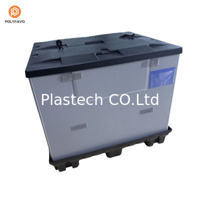 1200x1000x900mm HDPE có thể xếp chồng lại bao bì nhựa trong suốt