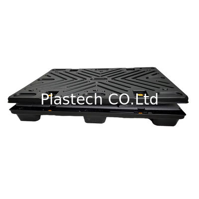 1600x1145x1067mm Bao bì tay áo với pallet xếp chồng hộp chứa nhựa vận chuyển