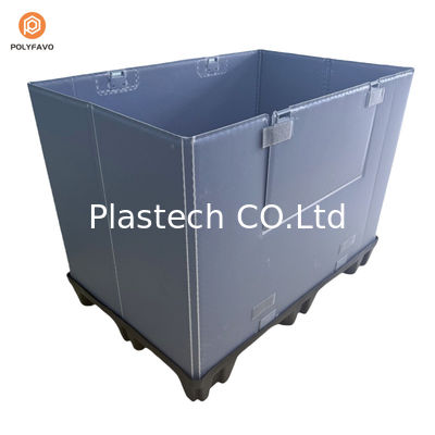 Plastic Sleeve Bulk Container Foldable Pallet Sleeve Cover Box With Lid