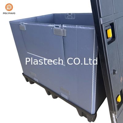 Plastic Sleeve Bulk Container Foldable Pallet Sleeve Cover Box With Lid