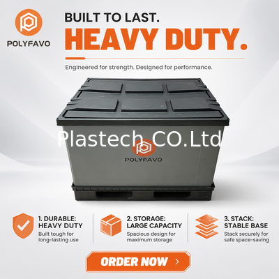 PP Honeycomb Chuỗi pallet hộp 1200x800mm gấp Custom Logo OEM Lò chứa có thể trả lại
