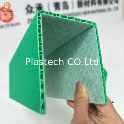 Chống trượt cửa bằng nhựa hình chữ U, tấm tổ ong PP với bề mặt mờ vải nỉ, tùy chọn độ dày 3mm 5mm