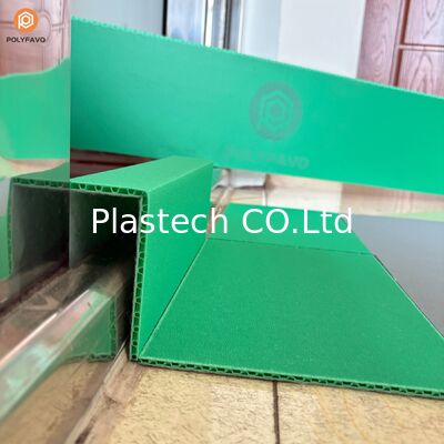 Chống trượt cửa bằng nhựa hình chữ U, tấm tổ ong PP với bề mặt mờ vải nỉ, tùy chọn độ dày 3mm 5mm
