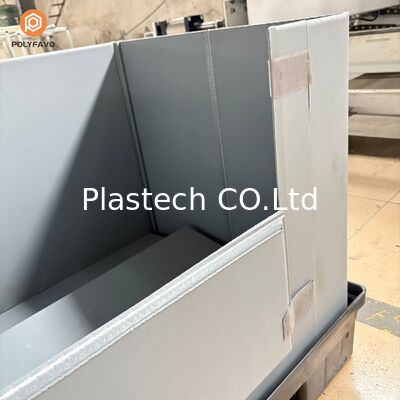 Hộp đa lưới hạng nặng cho sử dụng sàn nhà máy tổ chức nhựa xếp chồng -- chống nước & tái sử dụng để lưu trữ các bộ phận kho