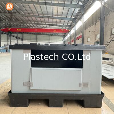 48 X 31sleeve Box Plastic Pallet Bin Automotive Industrial Plastic Pallet Sleeve Box Cheap Pallet Boxes
