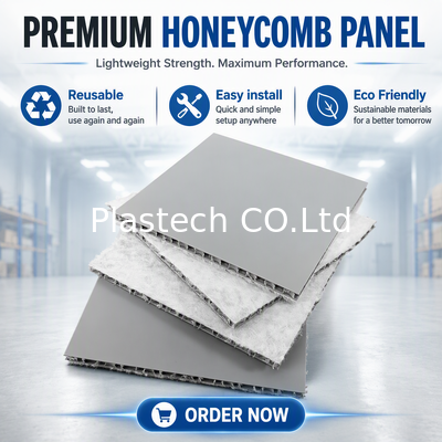 Tấm nhựa Polypropylene dạng tổ ong 5mm lót sàn bảo vệ sàn có lớp nỉ mặt sau bảo vệ sàn