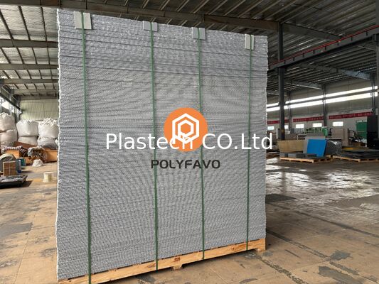Tấm bảo vệ sàn có thể tái sử dụng, Tấm tổ ong V2 chống cháy chống thấm nước, Tấm bảo vệ sàn có in logo thương hiệu