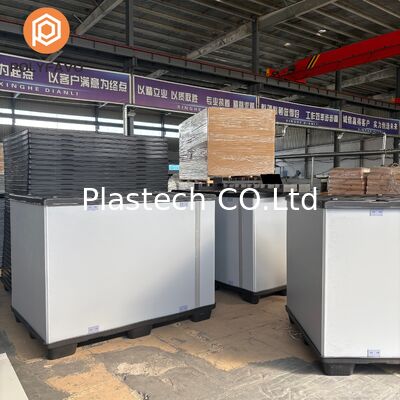 Hộp Coaming Hai Mảnh Loại C, Hộp Tay Áo Gập Gọn Có Lớp Lót Xốp EVA, Hộp Lớn Tái Sử Dụng Đế Pallet Nhựa