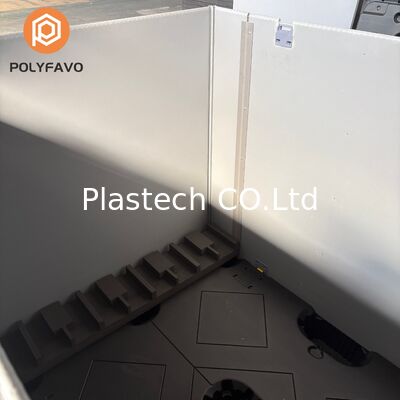 Hộp Vách Pallet Loại Hai C Có Vách Ngăn, Lớp Lót EVA Bảo Vệ Bên Trong Có Thể Gập Lại, Thùng Đáy Pallet Nhựa Tái Sử Dụng